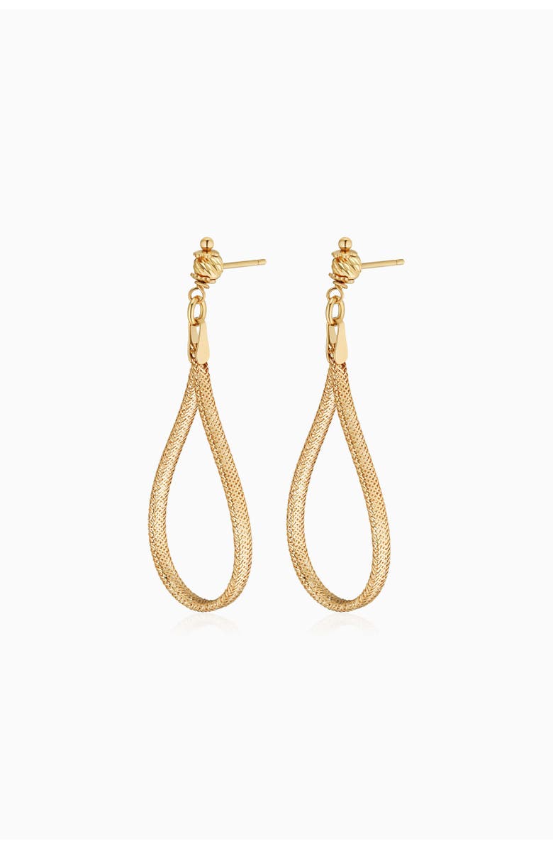 Oradina 18K Gold Mesh Glamour Drop Earrings, Alternate, color,