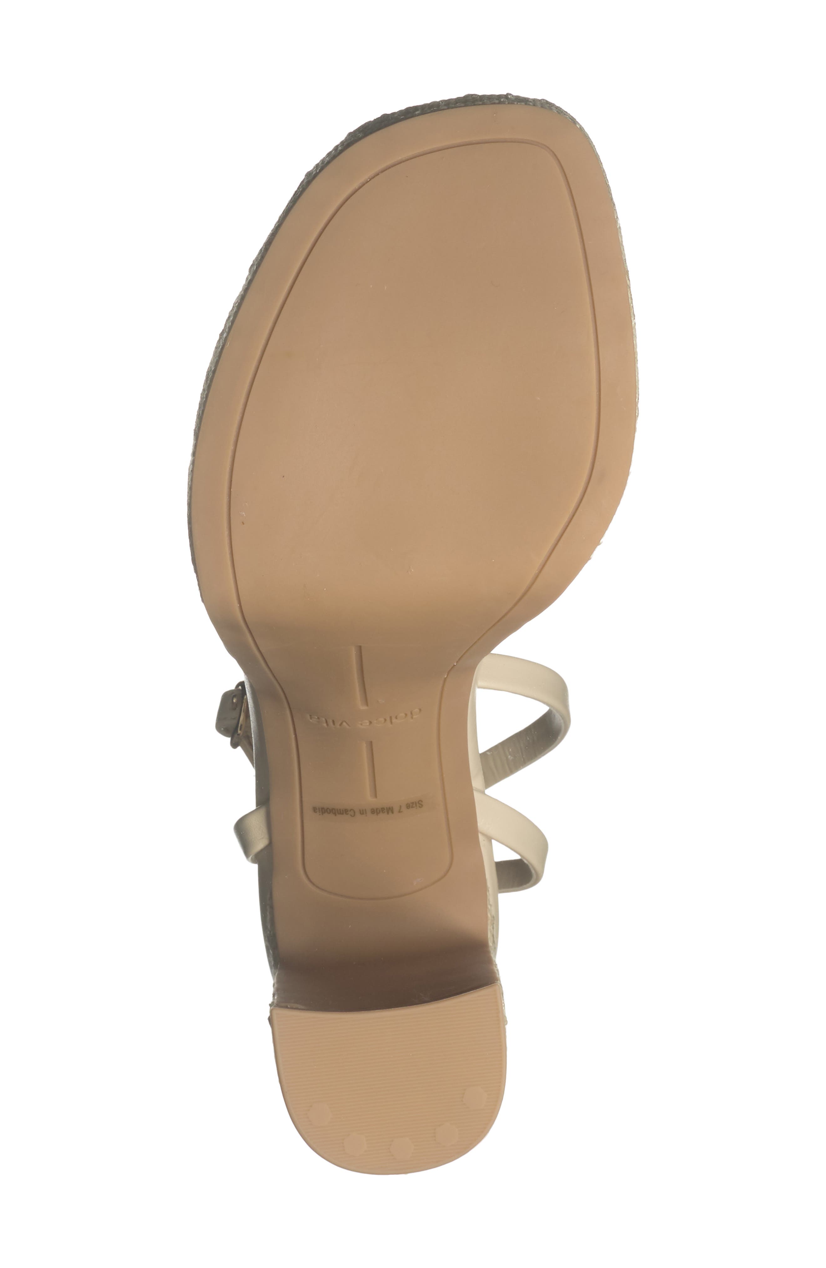Dolce Vita Ophira Ankle Strap Platform Sandal, Alternate, color, Bone Multi Stella