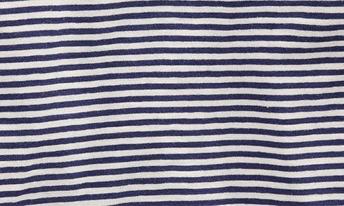 Mini Boden Kids' Frill Sleeve Slub Top In Blue