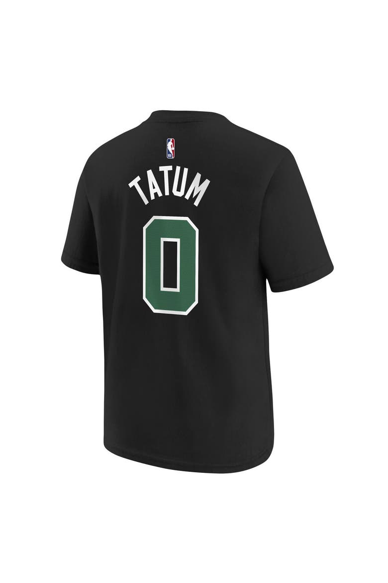 Youth Jordan Brand Jayson Tatum Black Boston Celtics Statement Edition Name & Number Player T-Shirt, Alternate, color, Black