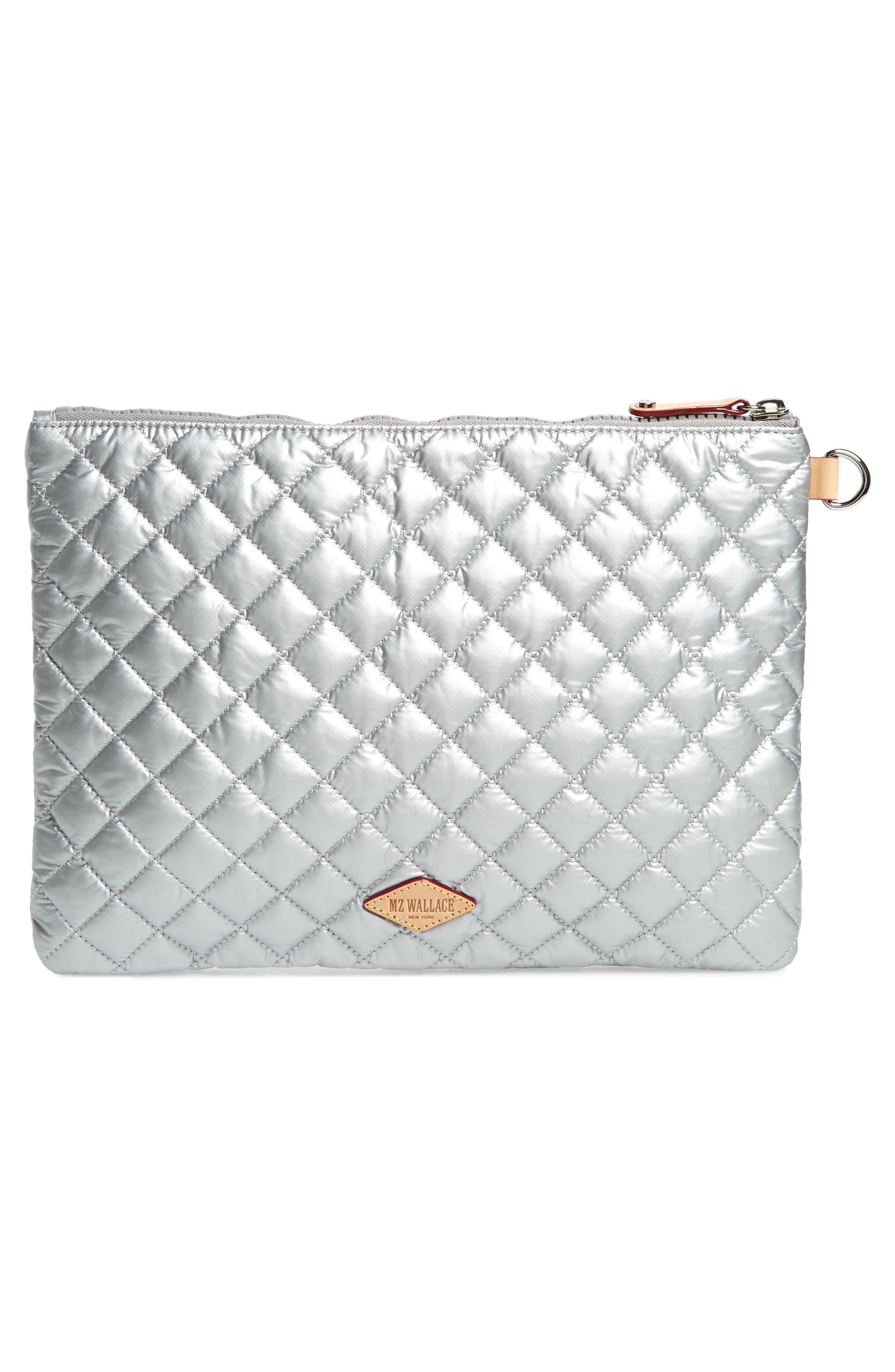 Metro Pouch, Alternate, color, TIN METALLIC