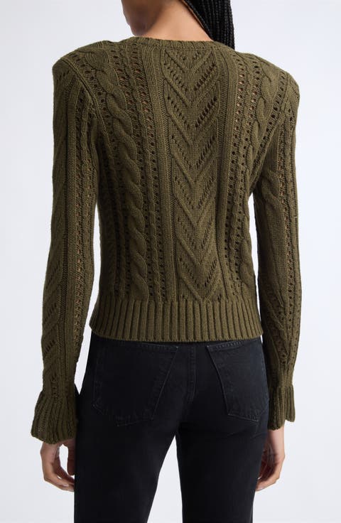 Mio Cable Cropped Sweater