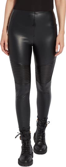 Lysse Textured Faux Leather Leggings Green Size Xs