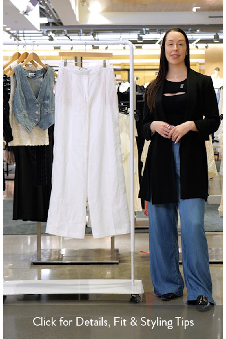 Straight Leg Linen Pants video