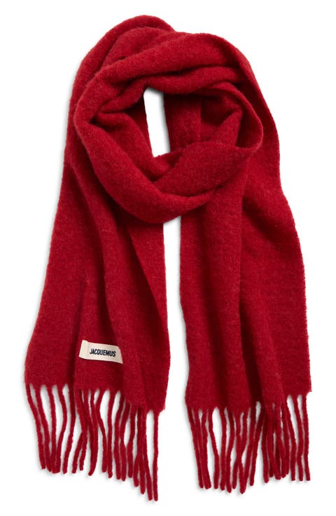 L'écharpe Carro Mohair, Alpaca & Wool Blend Fringe Scarf
