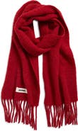 Jacquemus L'écharpe Carro Mohair, Alpaca & Wool Blend Fringe Scarf