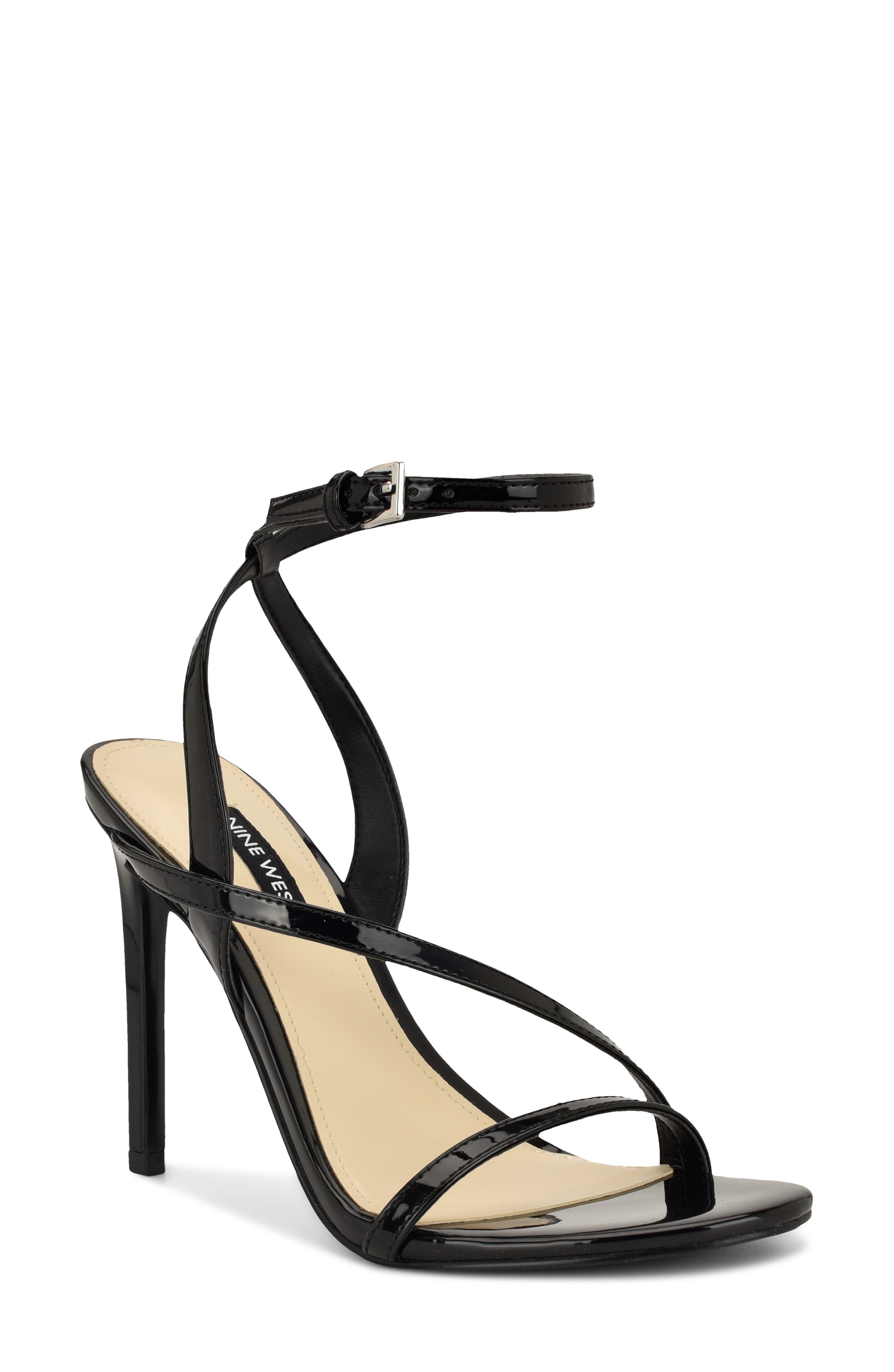 Nine West Miorla Ankle Strap Sandal, Main, color, Black
