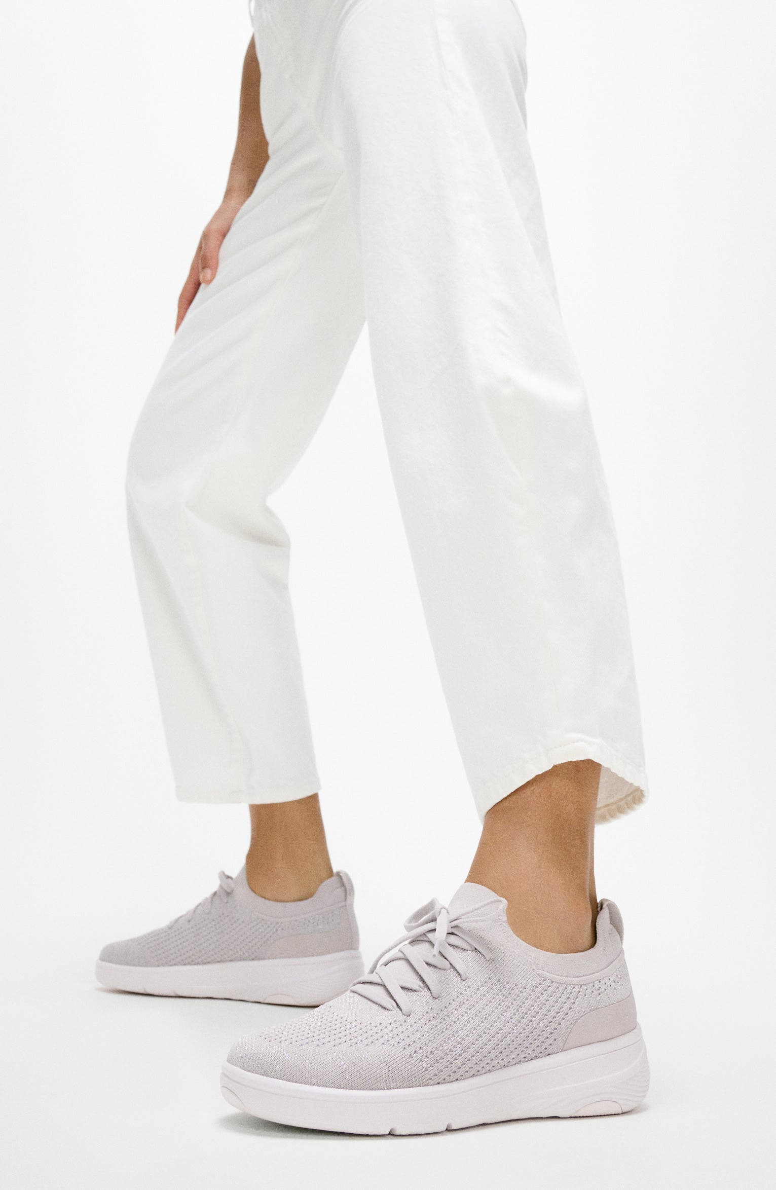 SUPER-Q Knit Sneaker, Alternate, color, ARCTIC GREY/ SILVER
