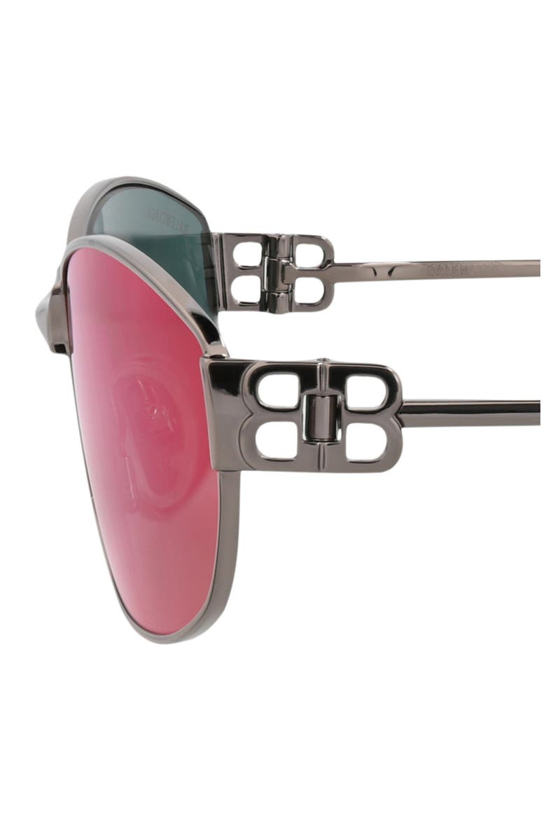 65mm Oversize Oval Sunglasses, Alternate, color, RUTHENIUM RUTHENIUM VIOLET