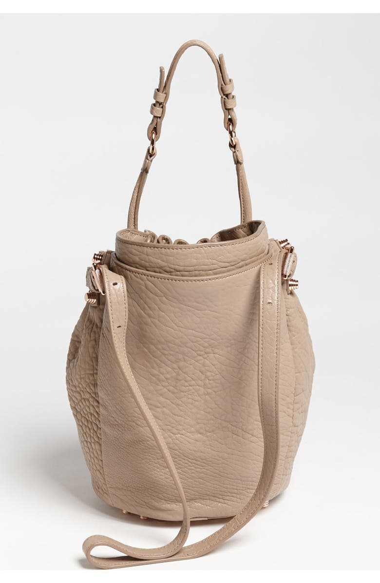 Alexander Wang 'Diego - Rosegold' Leather Bucket Bag, Alternate, color,
