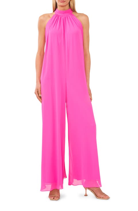 Sleeveless Halter Neck Jumpsuit