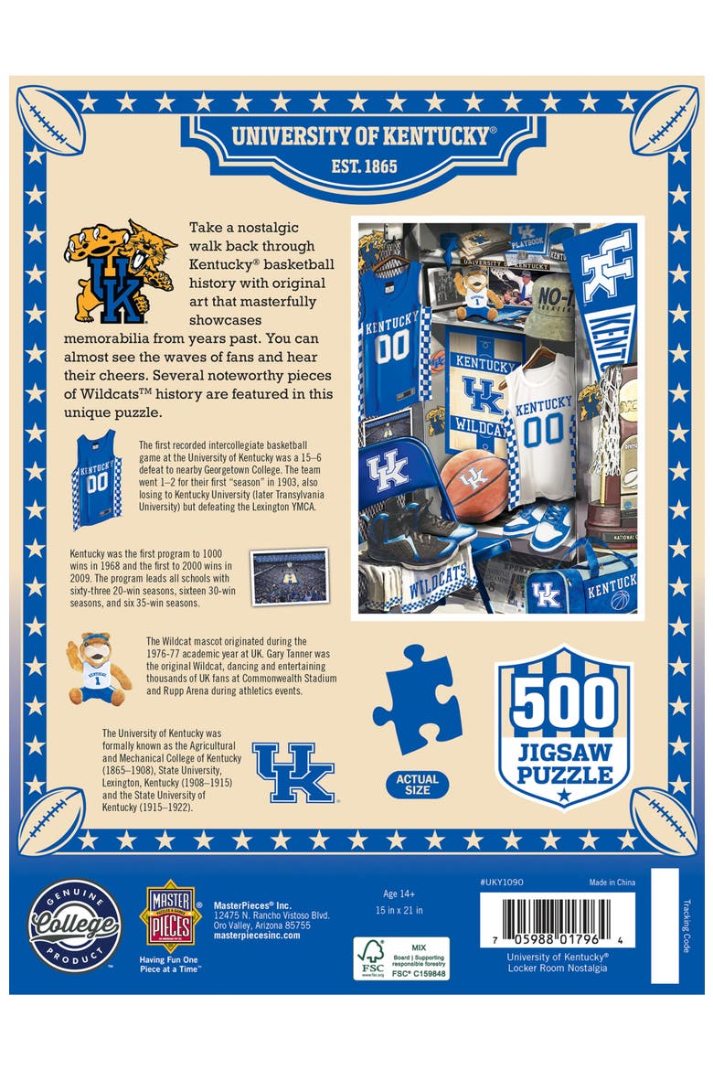 Kentucky Locker Room 500pc Puzzle, Alternate, color, Multicolor