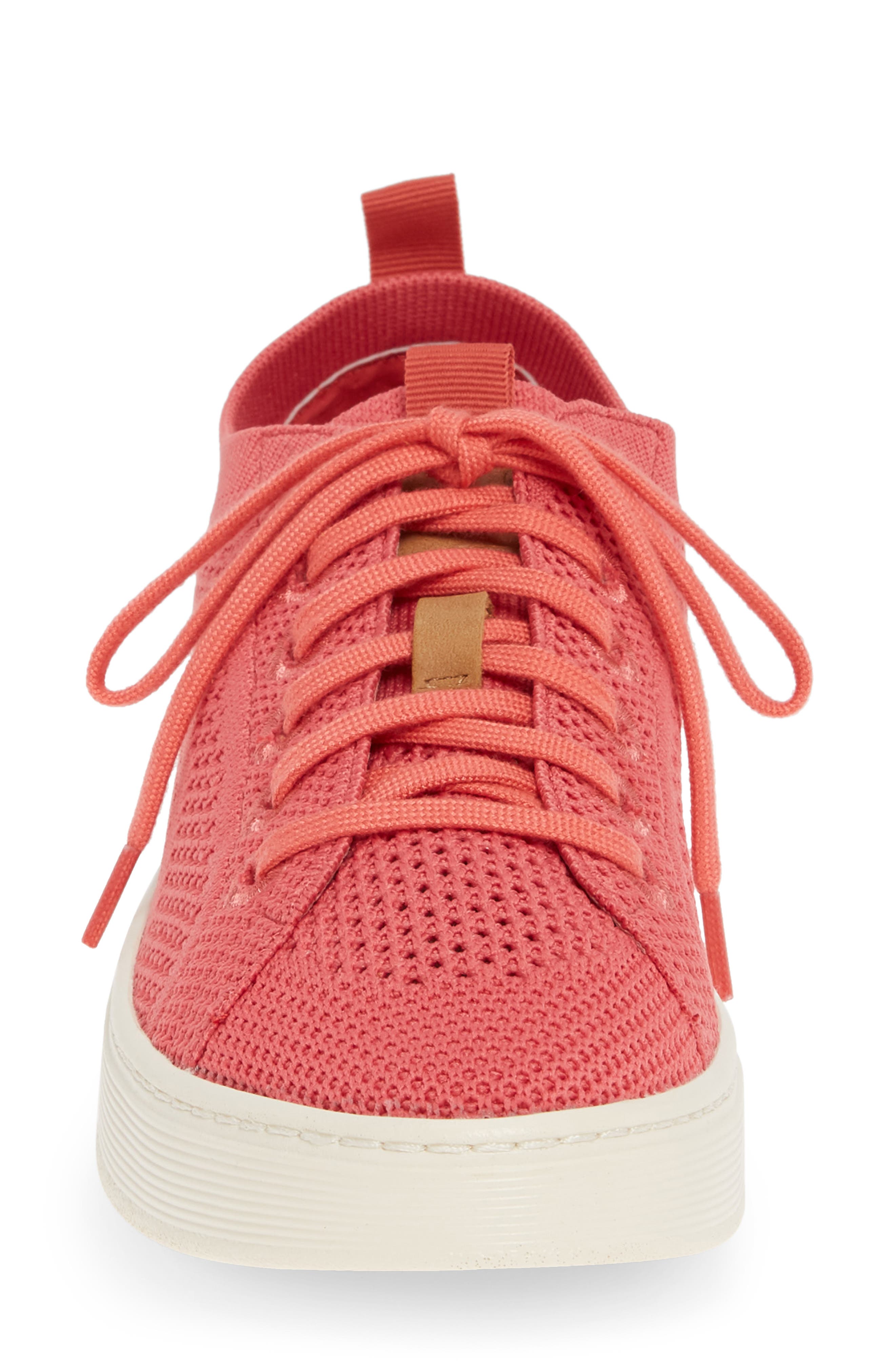 Somers Knit Sneaker, Alternate, color, ROSE CORAL