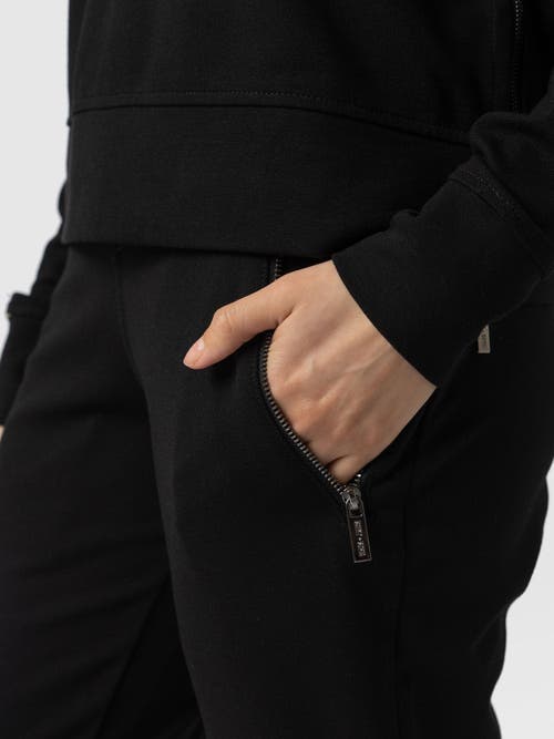Saint + Sofia Finsbury Zip Pant In Black