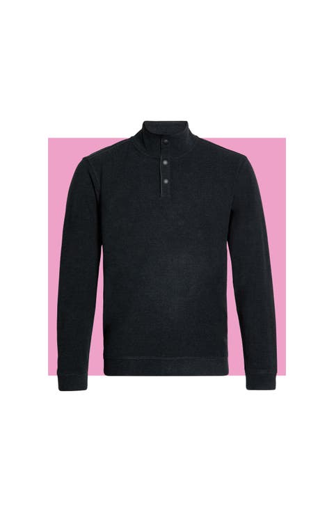 Seabridge Snap Mock Neck Sweatshirt