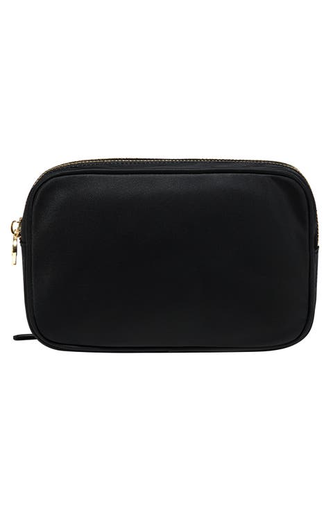 Double Zip Nylon Pouch