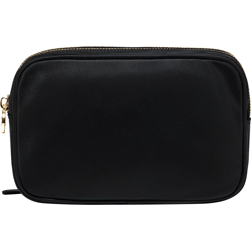 Stoney Clover Lane Double Zip Pouch In Noir