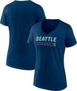 FANATICS Women's Fanatics Deep Sea Blue Seattle Kraken V-Neck T-Shirt