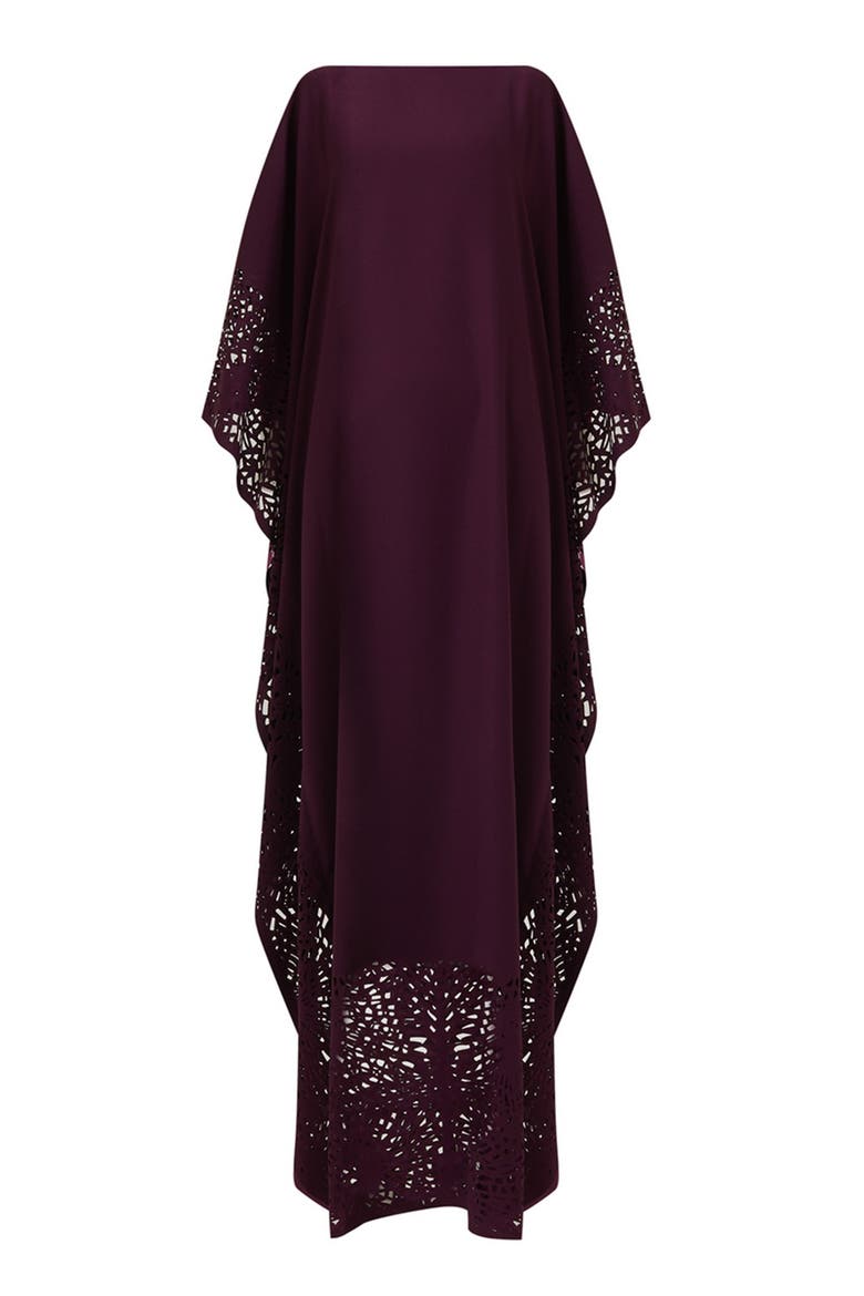 Laser-Cut Kaftan, Main, color, Purple