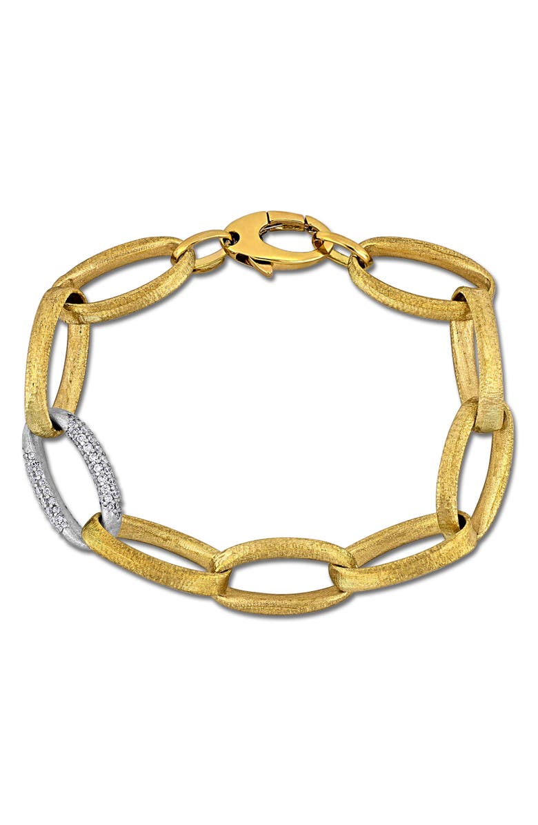 Julianna B. Diamond Link Chain Bracelet 14k Two-Tone, Main, color, 14K Gold