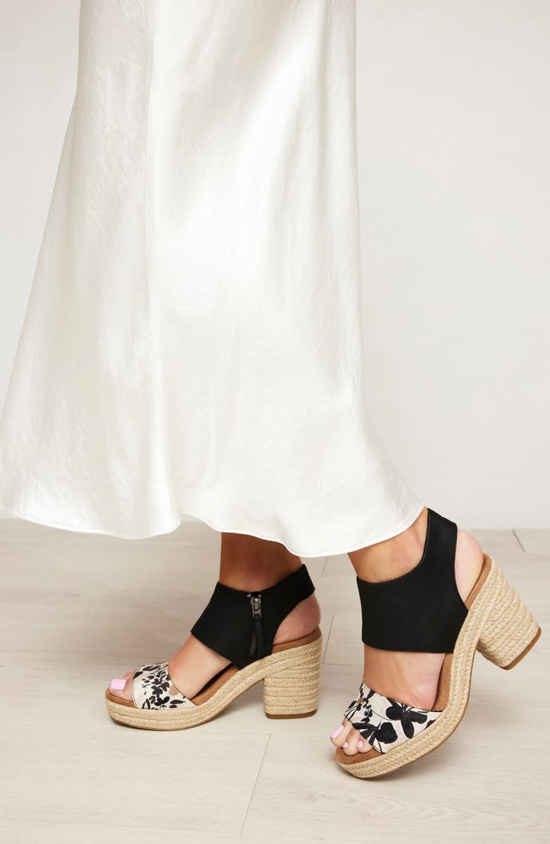 TOMS Majorca Platform Sandal, Alternate, color, Black