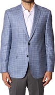 JB Britches Plaid Wool & Silk Blend Sport Coat