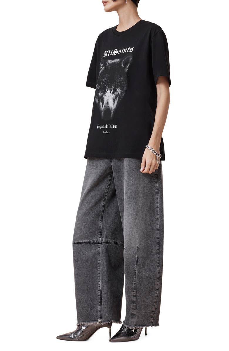 AllSaints Dawn Oversize Cotton Graphic T-Shirt, Alternate, color, 