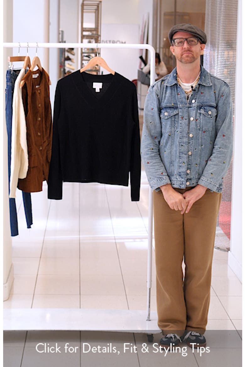 V-Neck Wool & Cashmere Sweater video