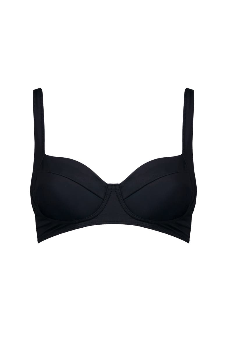 Kitty and Vibe Soft Underwire Bikini Top, Alternate, color, Black