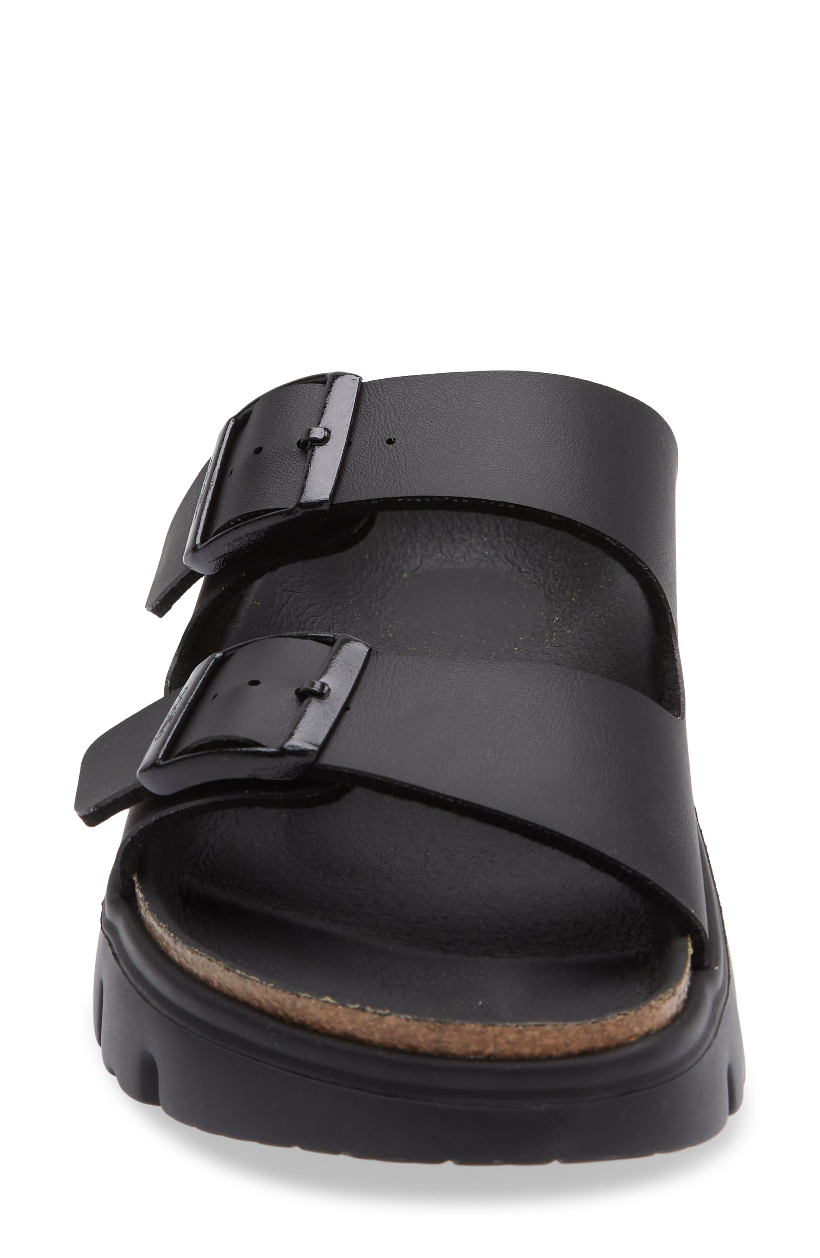 Birkenstock Papillio by Birkenstock Arizona Chunky Platform Sandal, Alternate, color, Black
