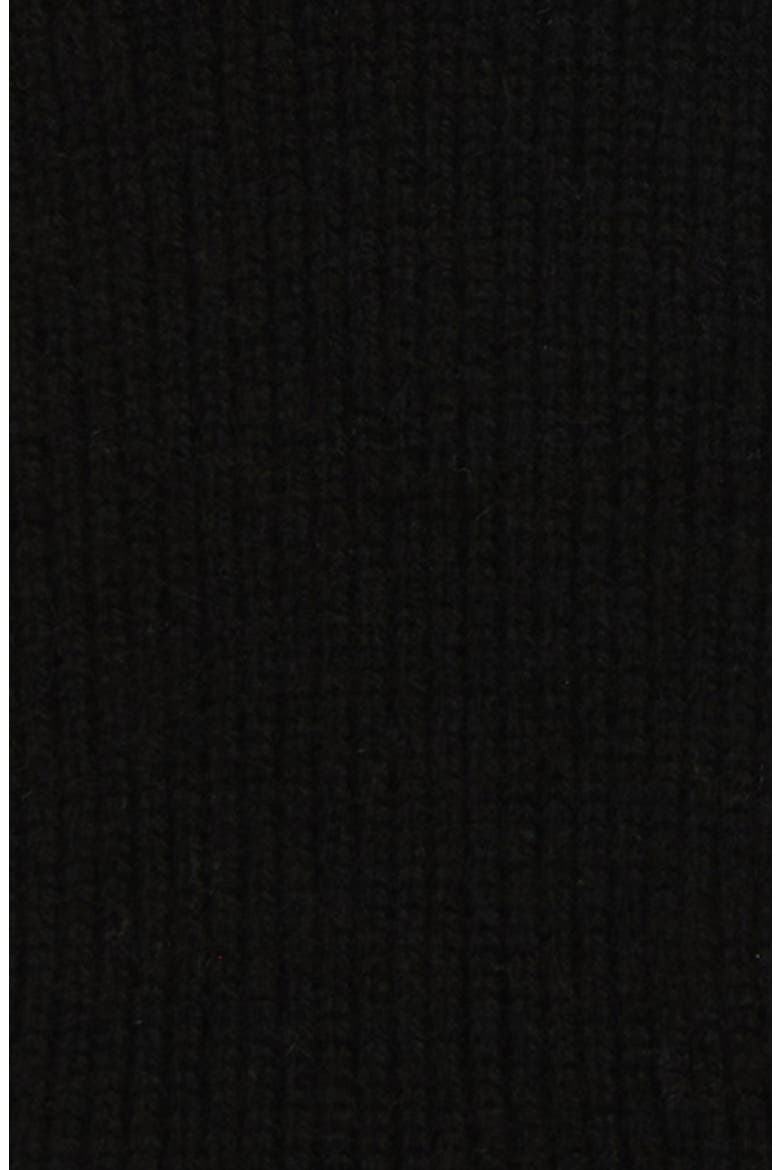 Shaker Stitch Wool & Cashmere Gloves, Alternate, color, 001BLK