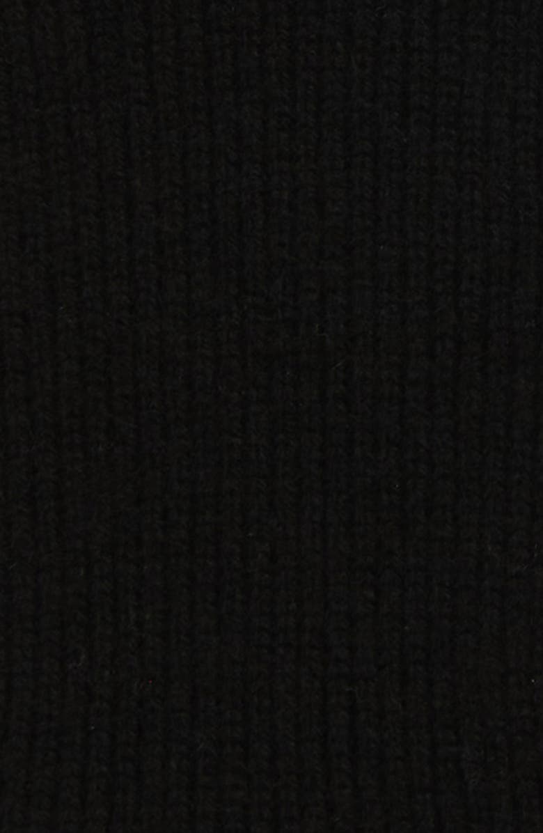 Vince Shaker Stitch Wool & Cashmere Gloves, Alternate, color, 001Blk