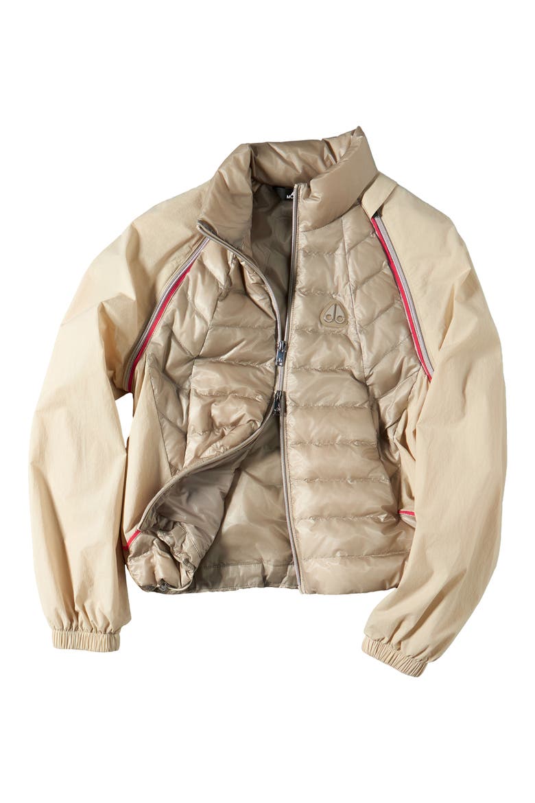 Cloud Walker 800 Fill Power Down Hybrid Jacket, Alternate, color, ALABASTER