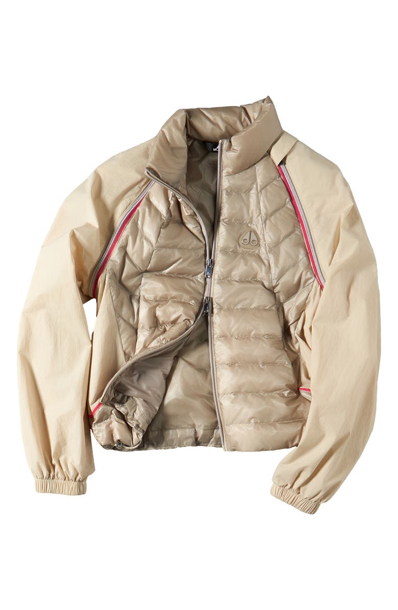 Moose Knuckles Cloud Walker 800 Fill Power Down Hybrid Jacket, Alternate, color, Alabaster