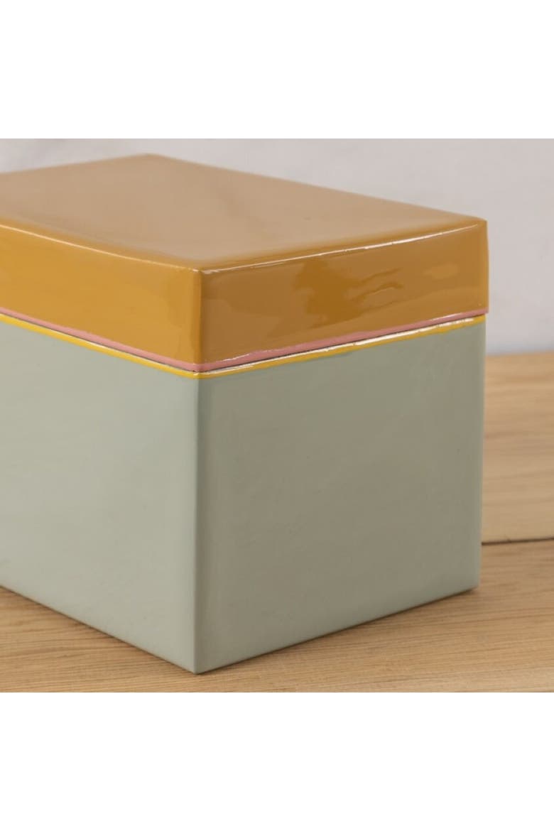 Harlow Bright Recipe Box, Alternate, color, Yellow