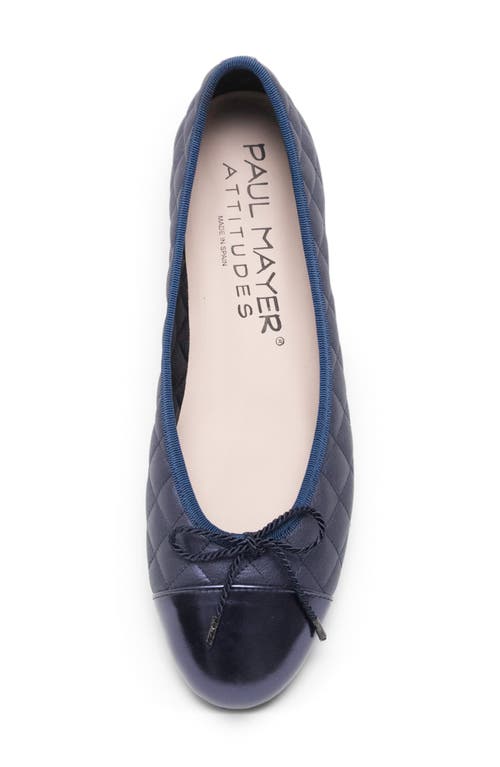 Paul Mayer Cap Toe Quilted Ballet Flat