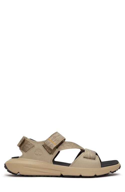 Timberland Motion Dune Sandal In Light Brown Webbing