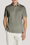 Jack Victor Davis Cotton & Linen Polo