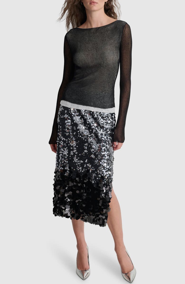 DKNY Double Layer Sweater, Alternate, color,