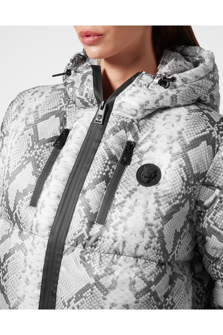 Nylon Puffer Jacket Pitone Women, Alternate, color, grey