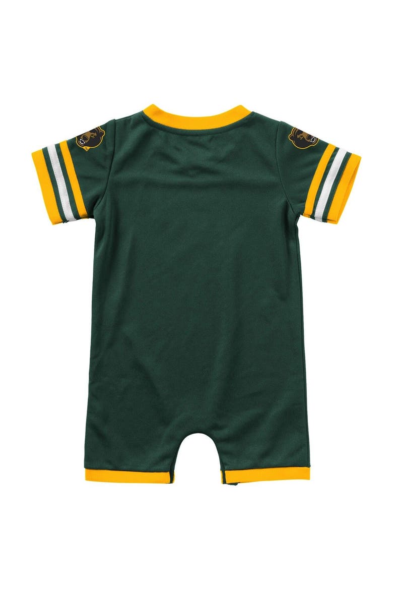 Newborn & Infant Colosseum Green Baylor Bears Bumpo Football Romper, Alternate, color, Green