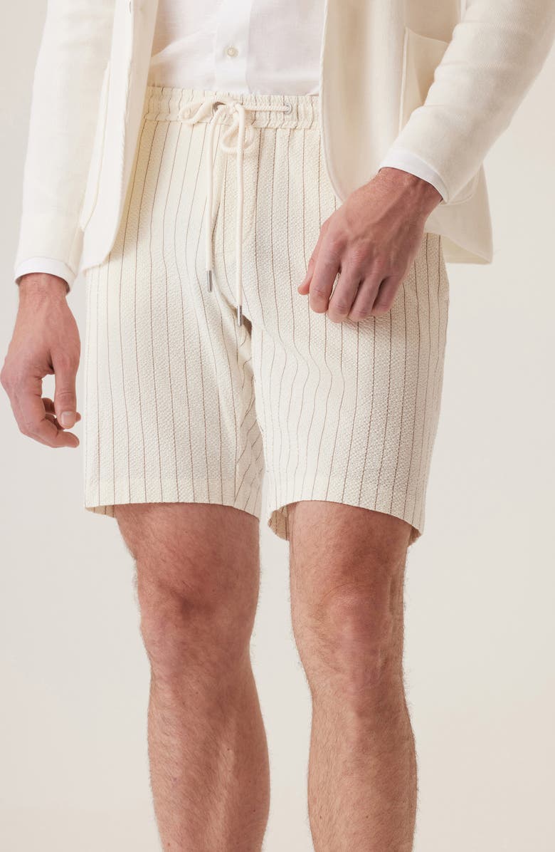 DEKE Infinity 360 Supernatural Seersucker Bermuda Shorts, Alternate, color, Natural/Khaki