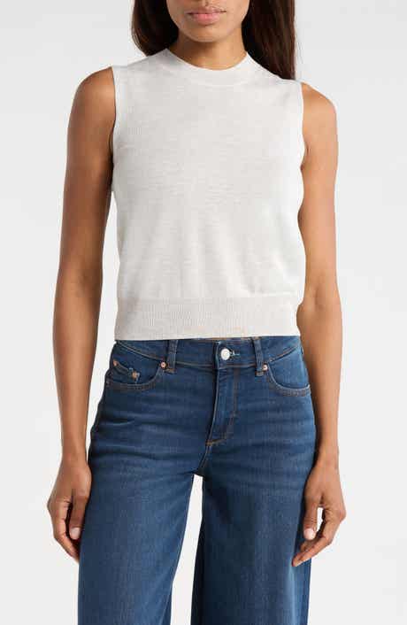 DL1961 Crewneck Sleeveless Knit Top