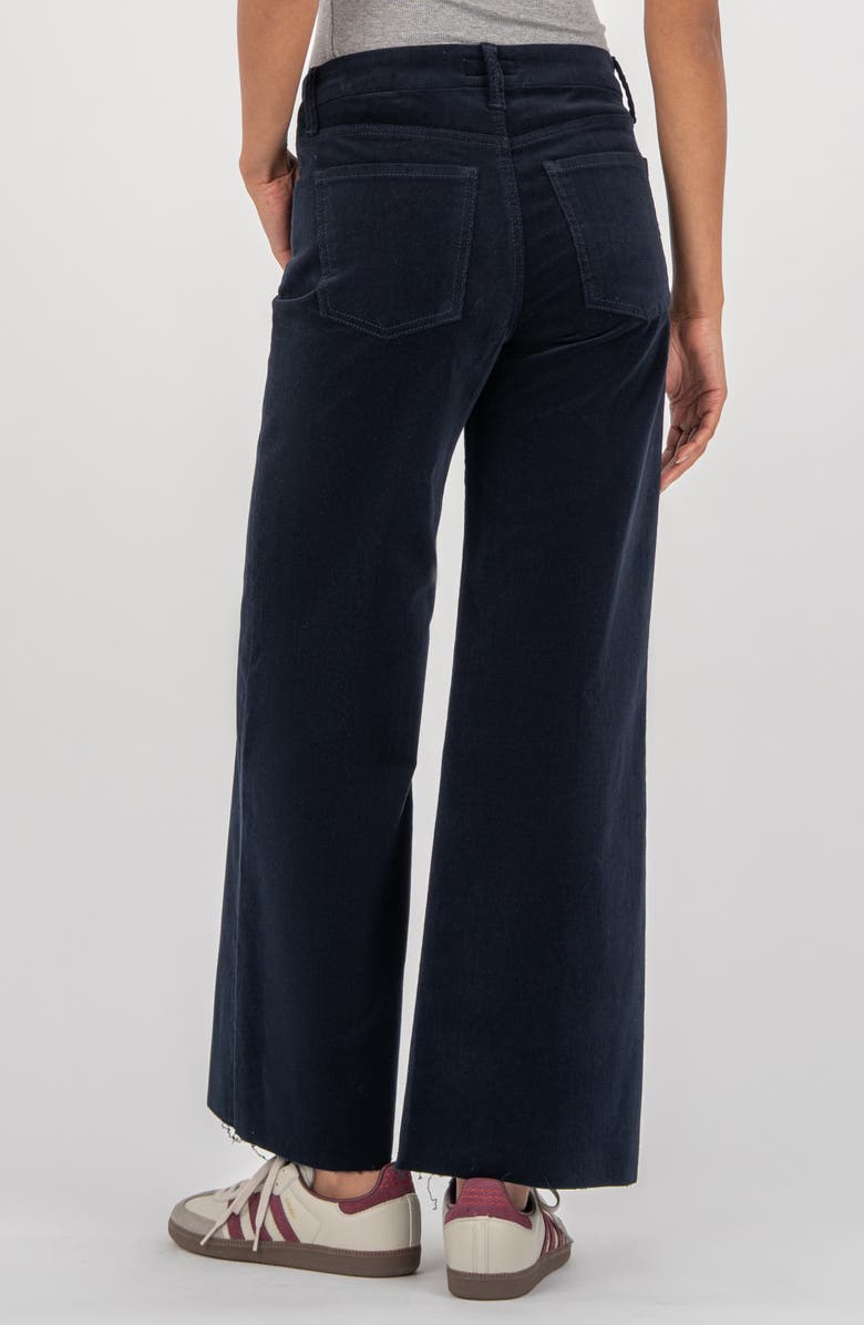 KUT from the Kloth Meg Fab Ab High Waist Wide Leg Jeans, Alternate, color, Navy