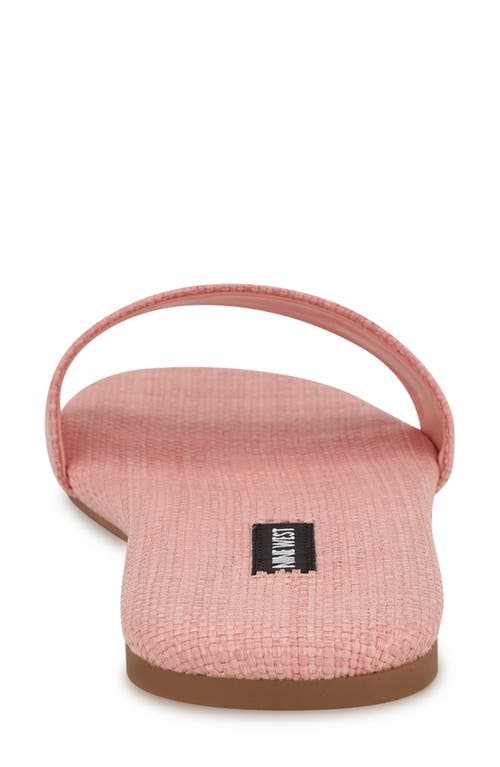 Nine West Lolipop Slide Sandal In Light Pink