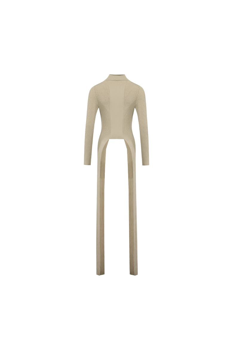 Tailed Knit Top, Alternate, color, beige