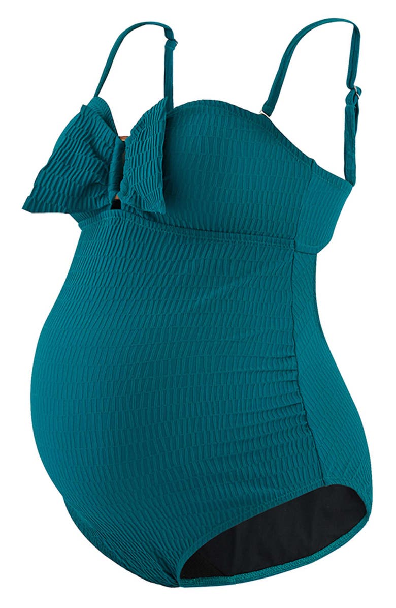 Cache Coeur Bow One-Piece Maternity Swimsuit, Alternate, color, 
