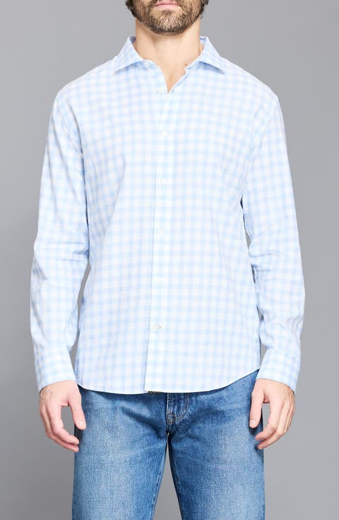Hutcheson Plaid Button-Up Sport Shirt