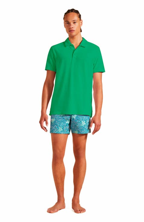 Men's Solid Terry Polo