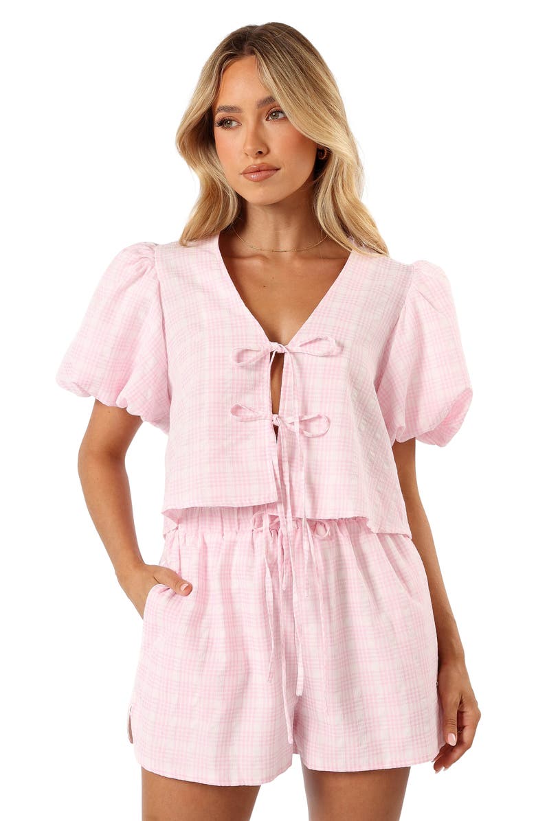Petal & Pup Hanna Tie Front Top & Shorts Set, Alternate, color, 